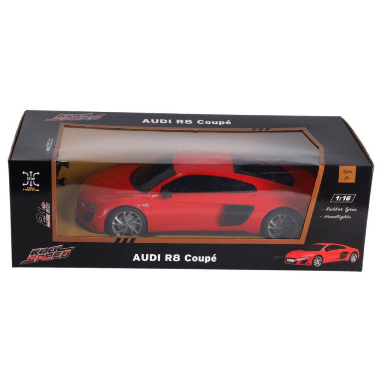 RC Audi R8 V10 Coup&eacute; 1:16 + Licht Rood | Kopen bij Flickmyhouse