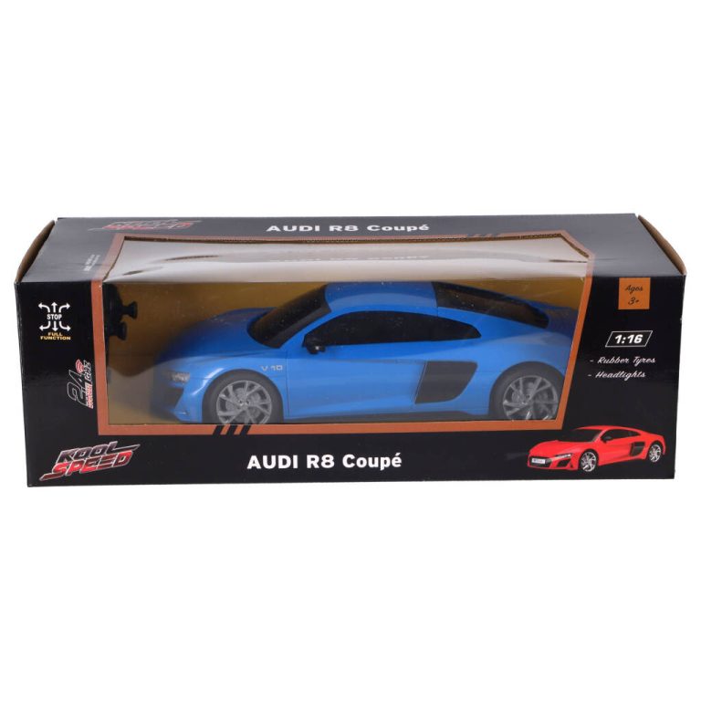 RC Audi Audi R8 V10 Coup&eacute; 1:16 + Licht Blauw | Kopen bij Flickmyhouse