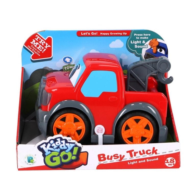 Kiddygo Busy Truck + Licht en Geluid Rood | Kopen bij Flickmyhouse