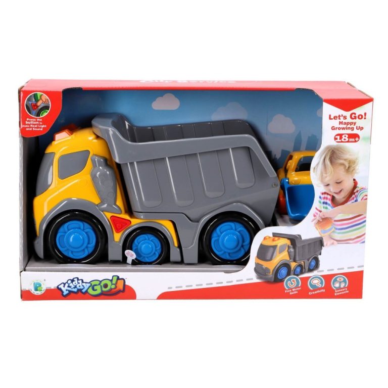 KiddyGo Dump Truck 31 cm + Licht en Geluid | Kopen bij Flickmyhouse