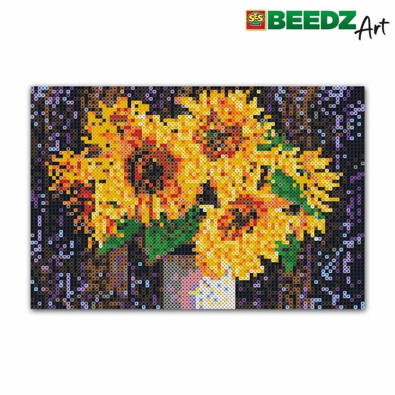 SES Creative Beedz Art Strijkkralen Zonnebloemen 30x45.5 cm 7000 Stuks | Kopen bij Flickmyhouse