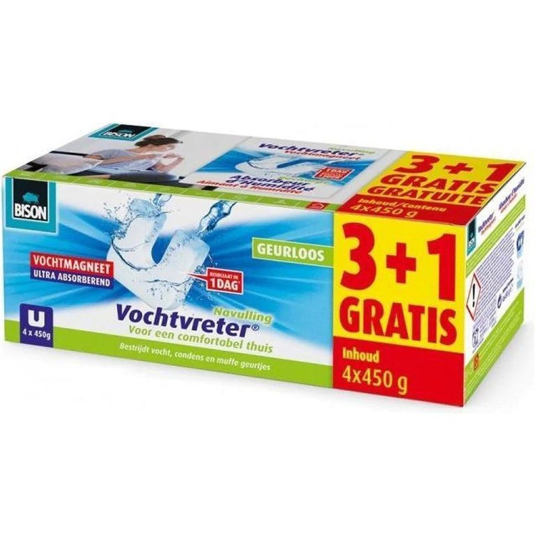Bison Vochtvreter Magneet Navulling 3+1 Gratis | Kopen bij Flickmyhouse