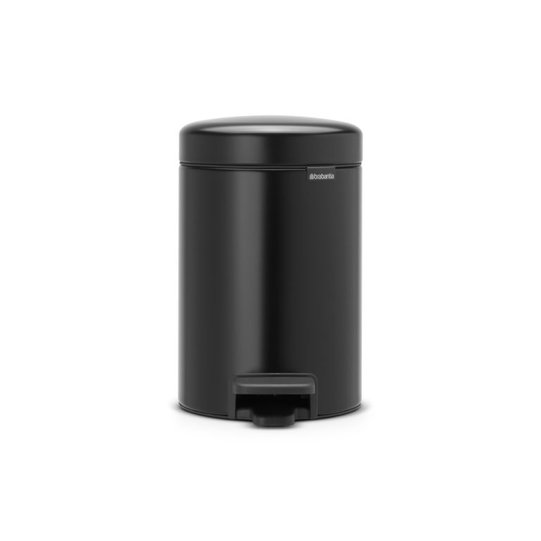 Brabantia NewIcon Pedaalemmer 3L Mat Zwart | Kopen bij Flickmyhouse