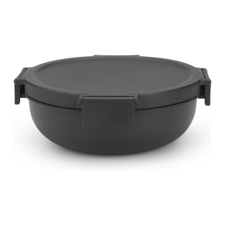 Brabantia Make & Take Salade Lunchkom 1.3L Donkergrijs | Kopen bij Flickmyhouse