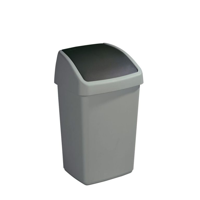 Sunware Delta Prullenbak Met Swingdeksel 25l Grijs | Kopen bij Flickmyhouse