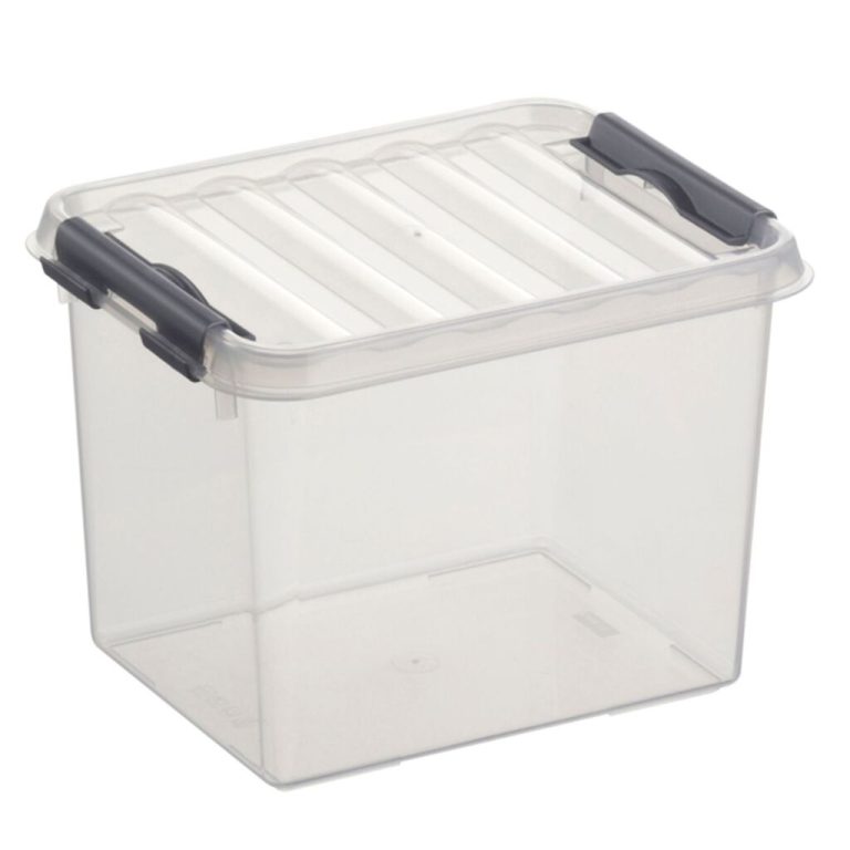 Sunware Q-Line Opbergbox 3L Transparant/Zilver | Kopen bij Flickmyhouse