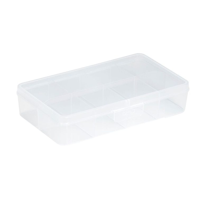 Sunware Q-Line Opbergbox 8-Vaks 24.5x15x5.2 cm Transparant | Kopen bij Flickmyhouse
