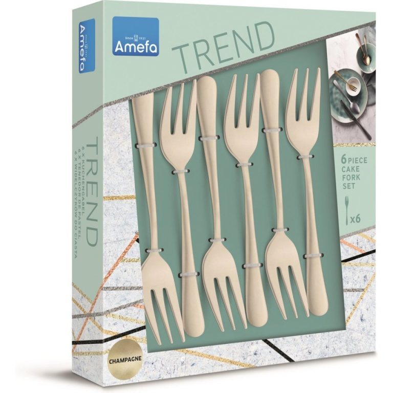 Amefa Austin Gebaksvorkjes 6 Stuks Champagne | Kopen bij Flickmyhouse