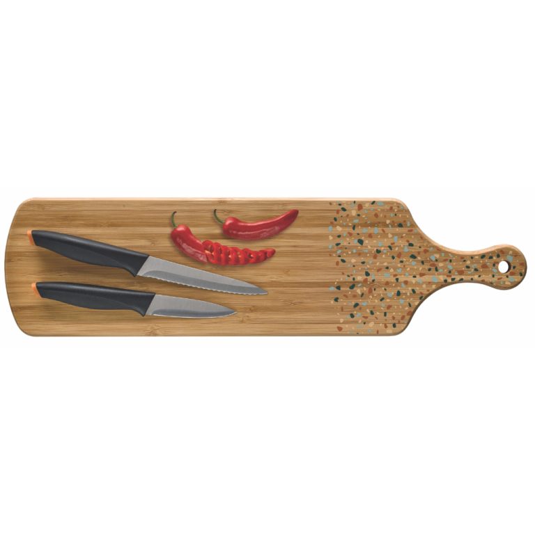 Richardson Sheffield Terrazzo Snijplank + 2 Messen Bamboe | Kopen bij Flickmyhouse