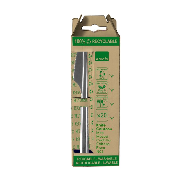 Amefa Leaves Wegwerp Tafelmessen 20 Stuks | Kopen bij Flickmyhouse