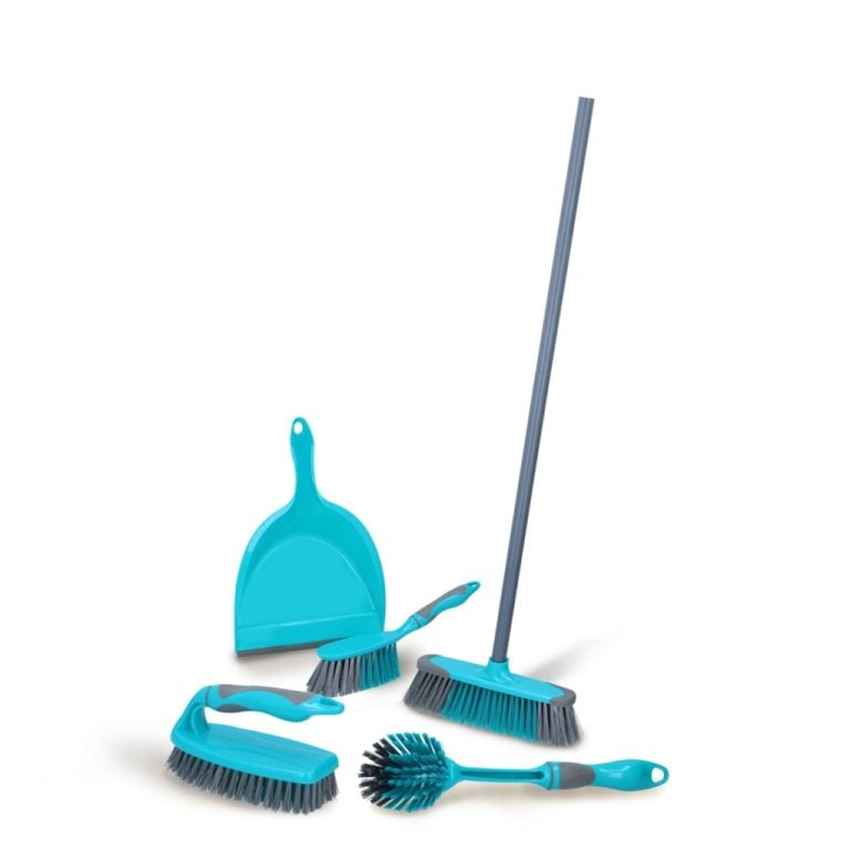 Schoonmaakset 6-delig Blauw/Grijs | Kopen bij Flickmyhouse