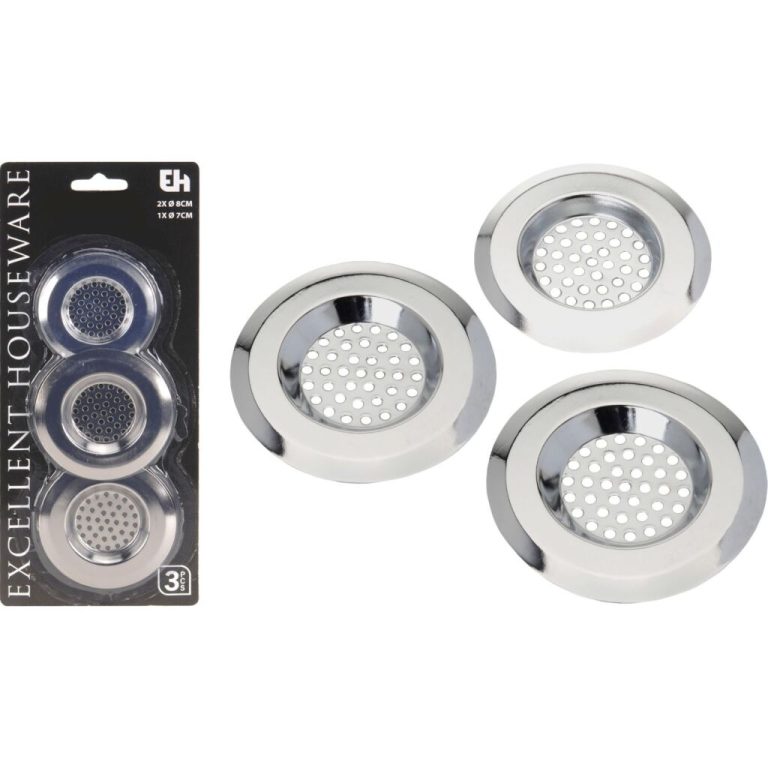 Excellent Houseware Gootsteenzeefjes 3 Stuks | Kopen bij Flickmyhouse