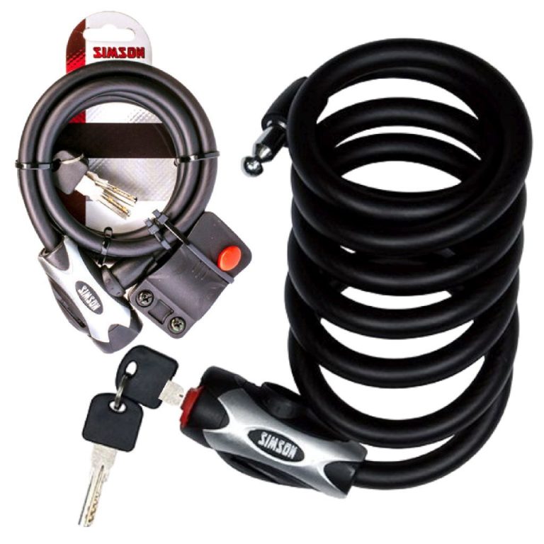 Simson Spiraalkabelslot XL 1x150 cm | Kopen bij Flickmyhouse