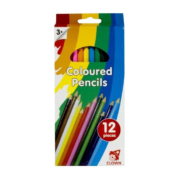Clown Lange Kleurpotloden 12 stuks | Kopen bij Flickmyhouse