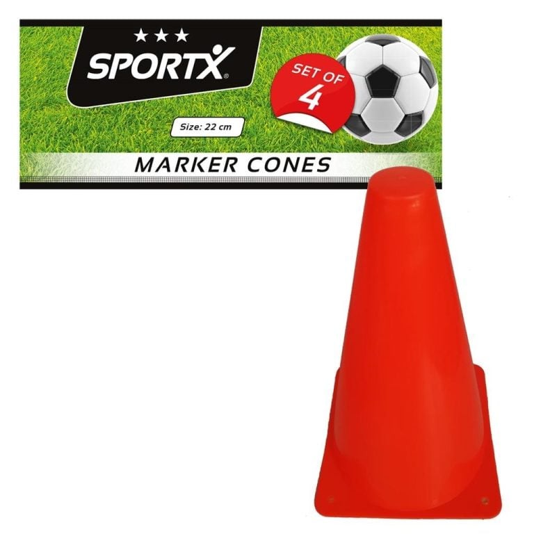 SportX Oranje Pionnen 22 cm 4 Stuks | Kopen bij Flickmyhouse