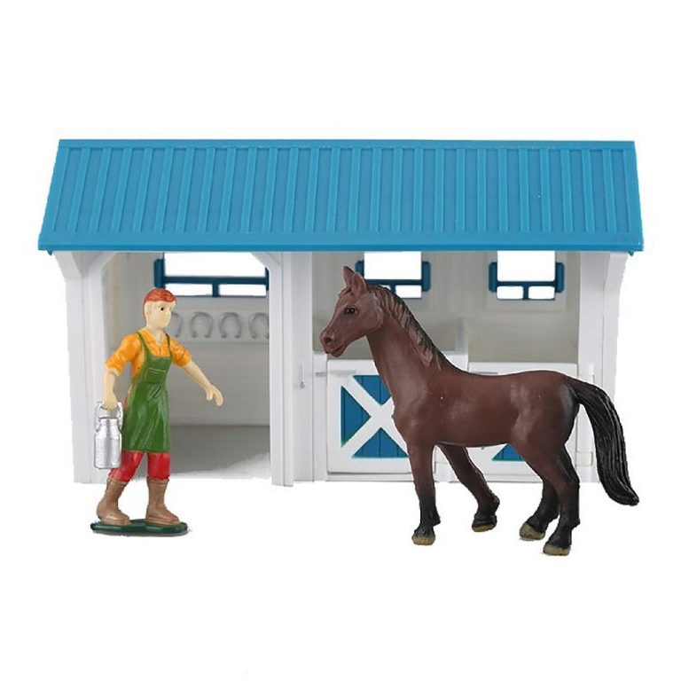 Dutch Farm Paardenstal met Figuur en Paard | Kopen bij Flickmyhouse