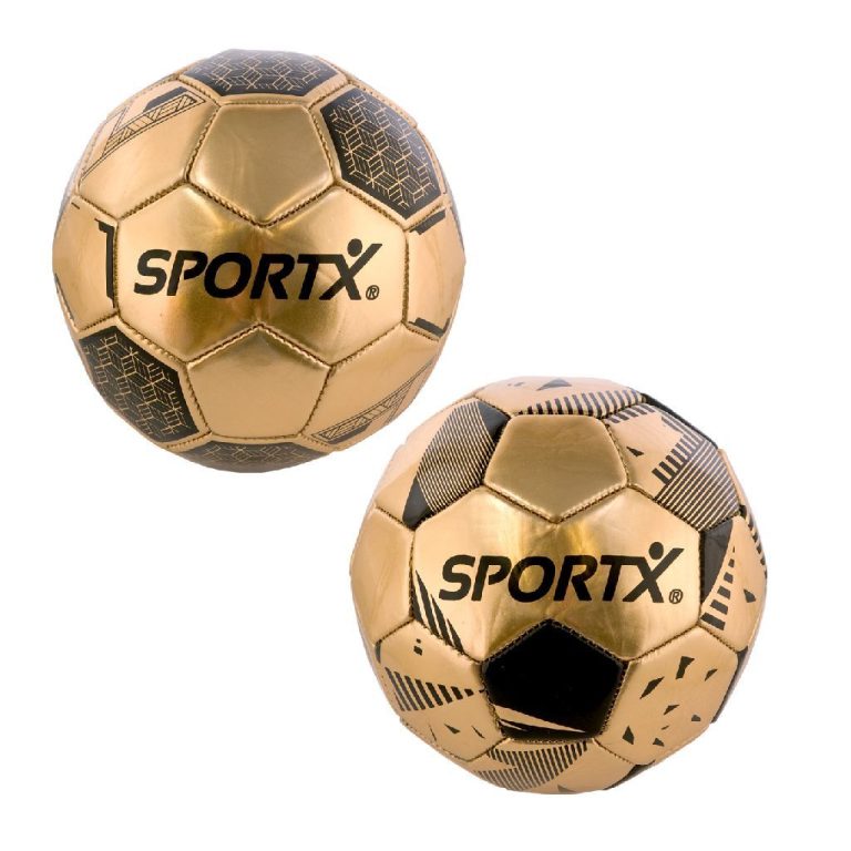 SportX Mini Voetbal Gold Metallic 16cm 160-180gr. | Kopen bij Flickmyhouse