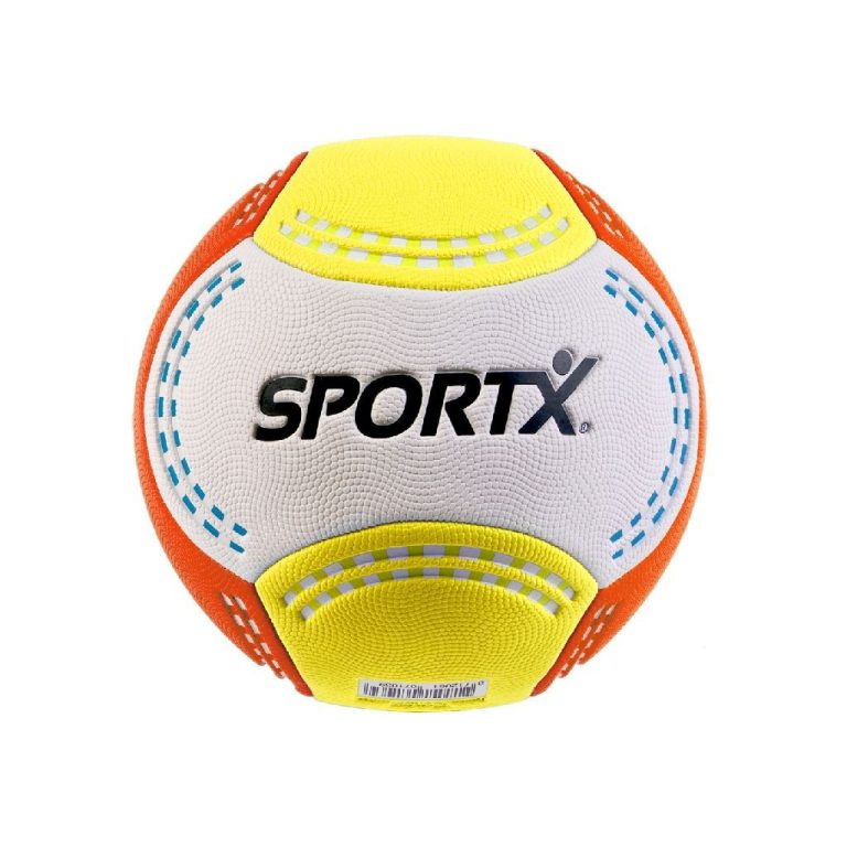 SportX Beach Ball Mini 16 cm Geel/Wit/Oranje | Kopen bij Flickmyhouse