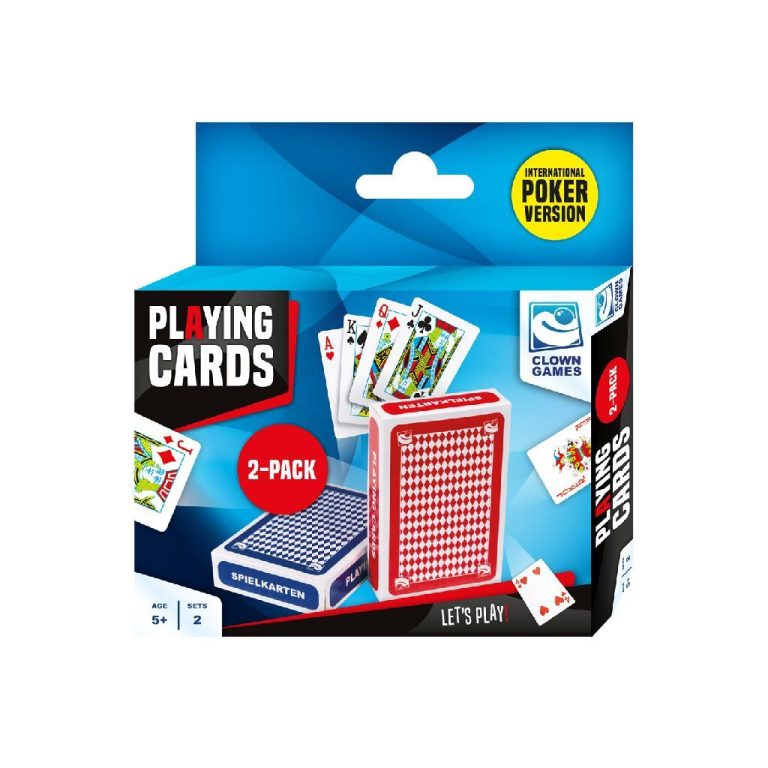 Clown Games Speelkaarten Internationale Poker Versie 2 Sets | Kopen bij Flickmyhouse