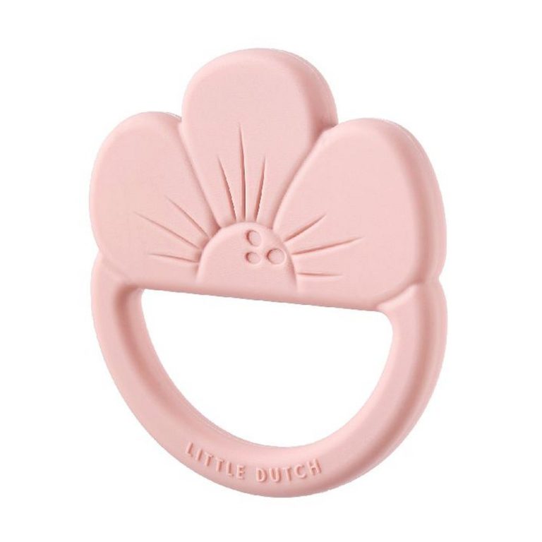 Little Dutch Siliconen Bijtring Bloem Roze | Kopen bij Flickmyhouse