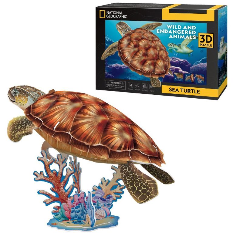 Cubic Fun National Geographic 3D Puzzel Zeeschildpad 31 Stukjes | Kopen bij Flickmyhouse