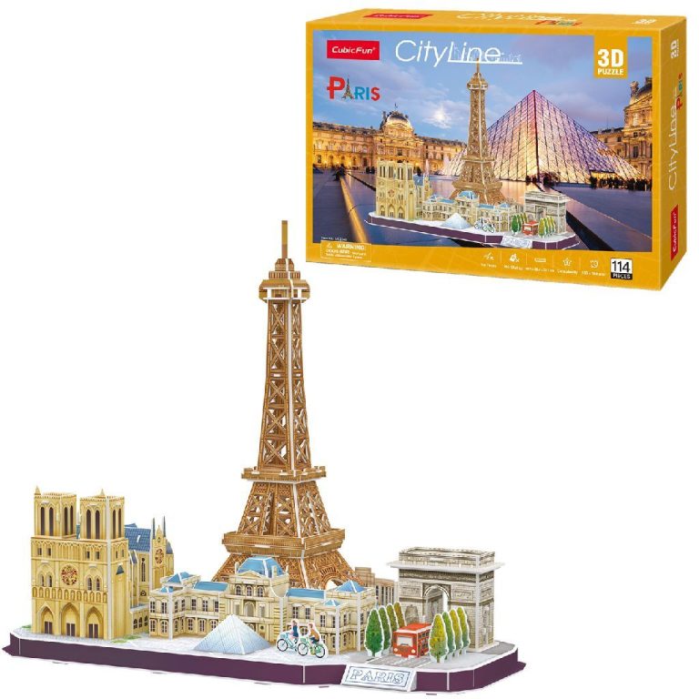 Cubic Fun City Line 3D Puzzel Parijs 114 Stukjes | Kopen bij Flickmyhouse