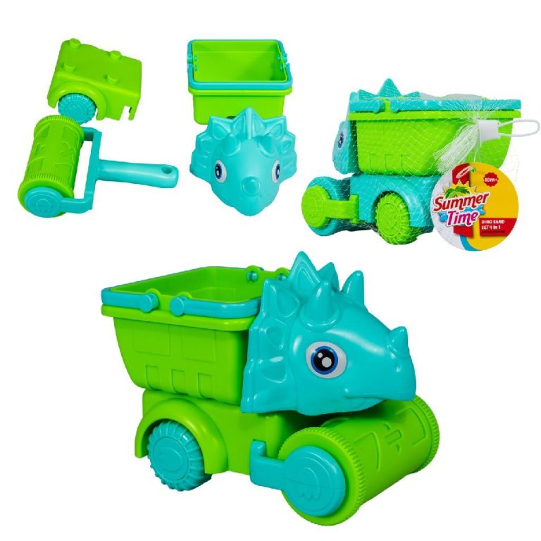 Summertime Dino Zand Set 4in1 Verschillende Kleuren | Kopen bij Flickmyhouse