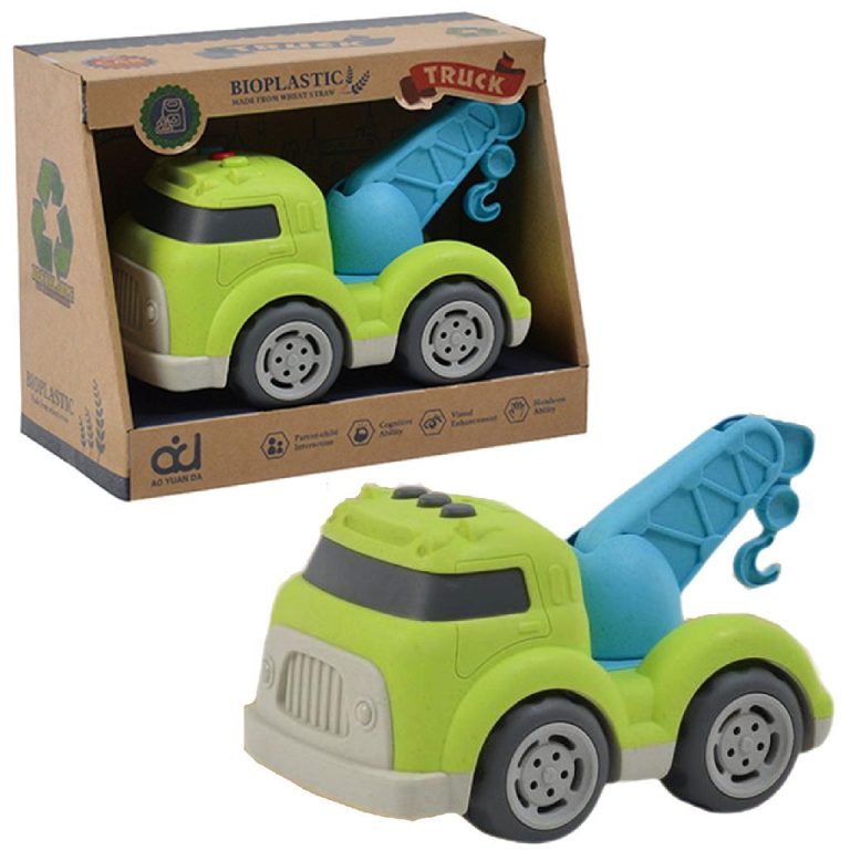 Bioplastic Sleepwagen 18 cm Blauw/Groen | Kopen bij Flickmyhouse