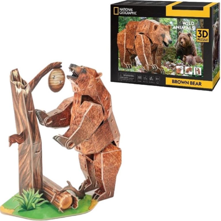 National Geographic 3D Puzzel Bruine Beer 88 Stukjes | Kopen bij Flickmyhouse