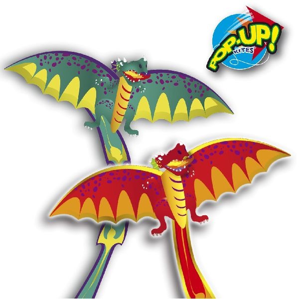 Rhombus Pop-Up 3D Dragon Vlieger Assorti | Kopen bij Flickmyhouse