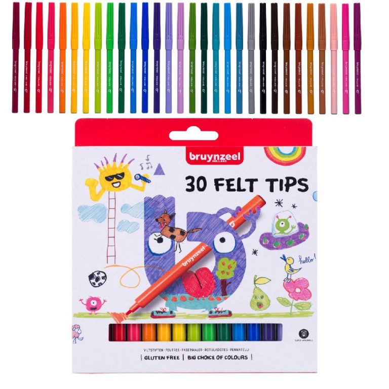 Bruynzeel Viltstiften 30 Kleuren | Kopen bij Flickmyhouse