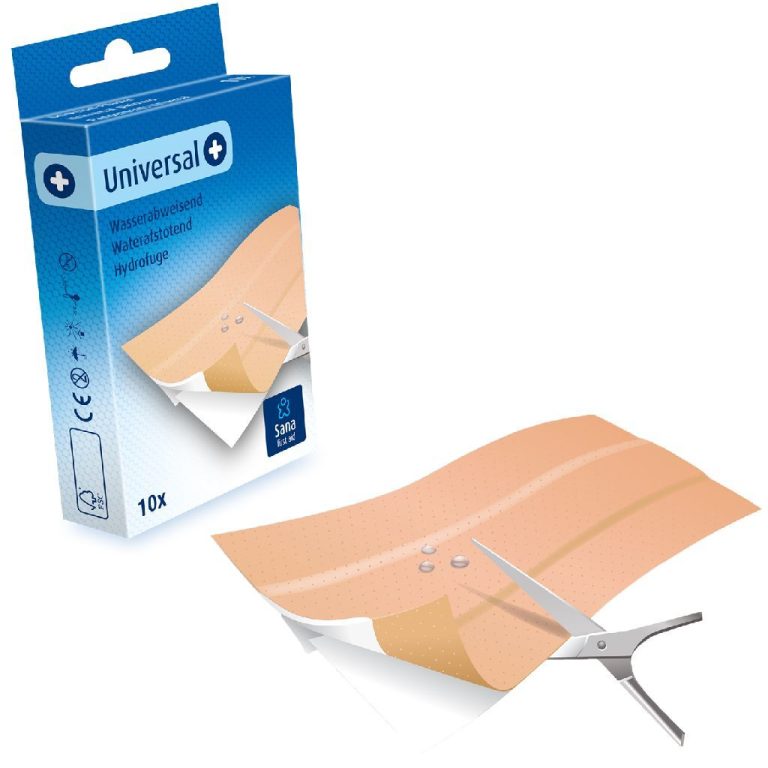 Sana First Aid Universele Waterafstotende PE Pleisters 10 Stuks | Kopen bij Flickmyhouse