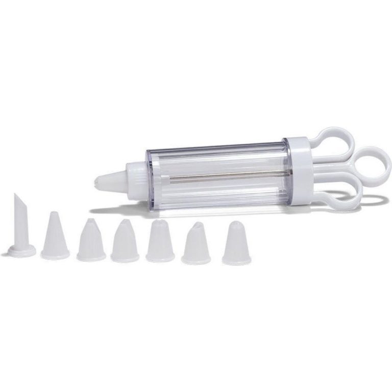 Patisse Garneerspuit 19 cm Transparant/Wit | Kopen bij Flickmyhouse