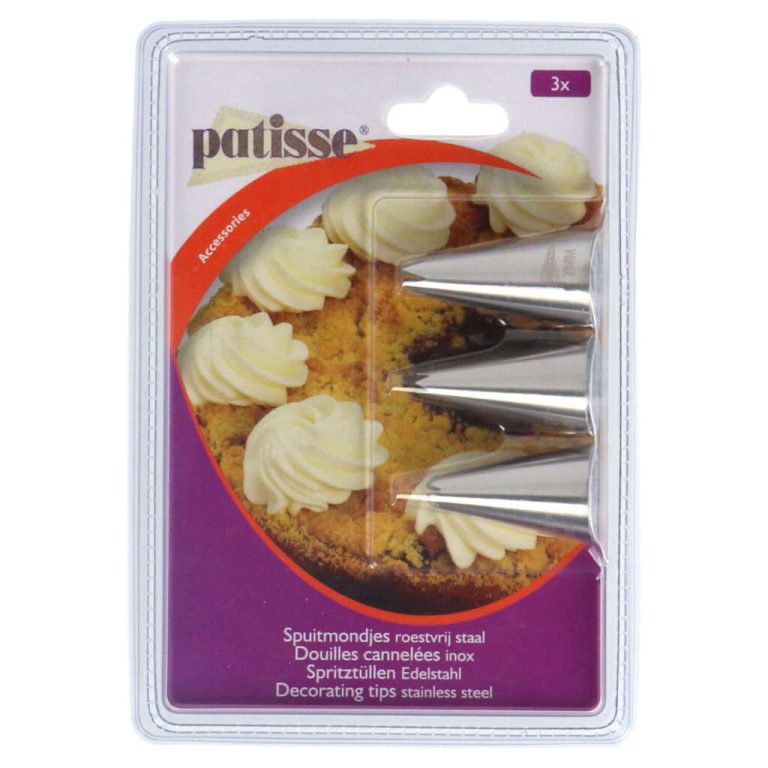 Patisse Spuitmondjes 3 Stuks RVS | Kopen bij Flickmyhouse