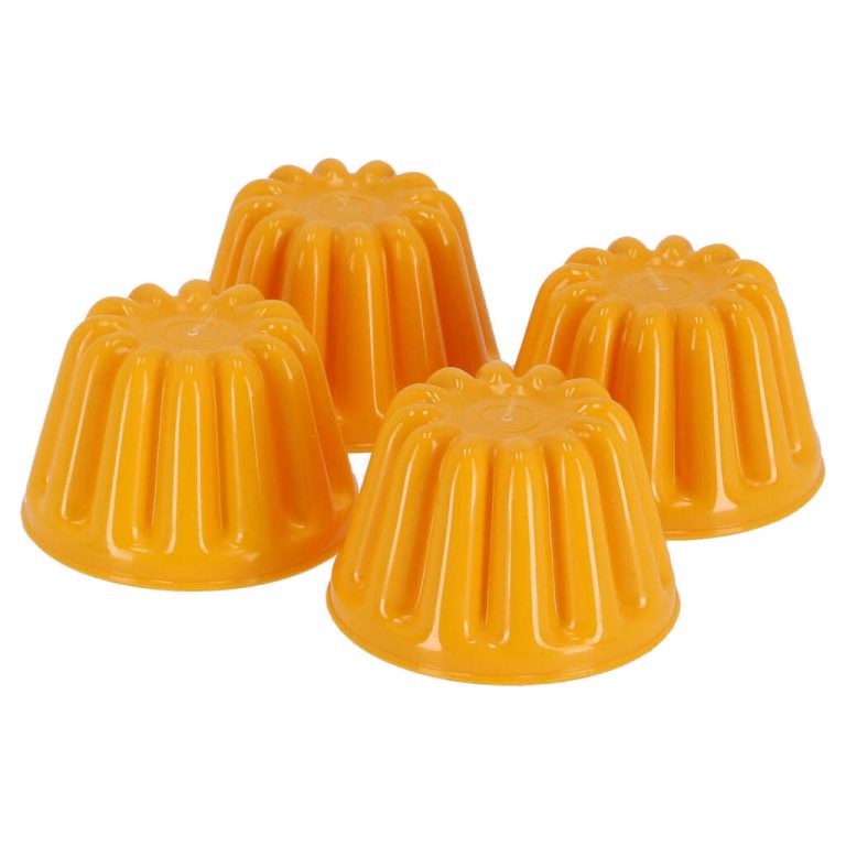 Patisse Puddingvormen 100 ml 4 Stuks Geel | Kopen bij Flickmyhouse