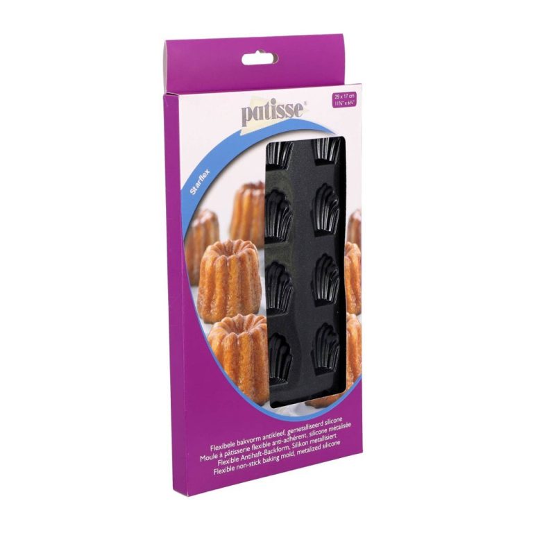 Patisse Mini Madeleinevorm 15 Vaks 29x17 cm Zwart/Siliconen | Kopen bij Flickmyhouse