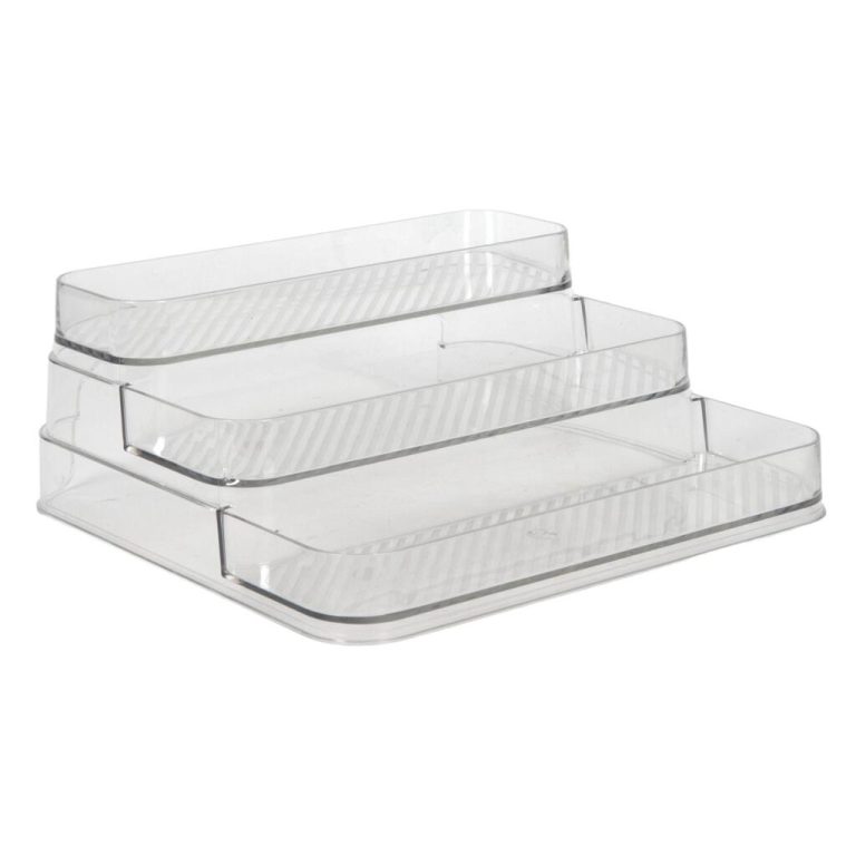 Organizer 3 Laags 25.5x24.5x10.3 cm Transparant | Kopen bij Flickmyhouse