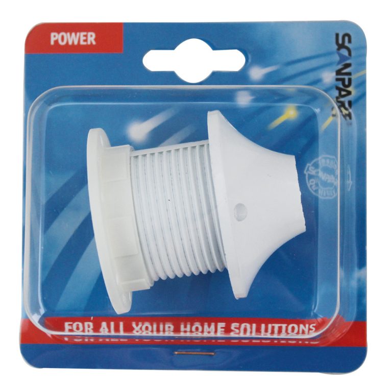 Scanpart Lampfitting E27 Wit Met Ring | Kopen bij Flickmyhouse