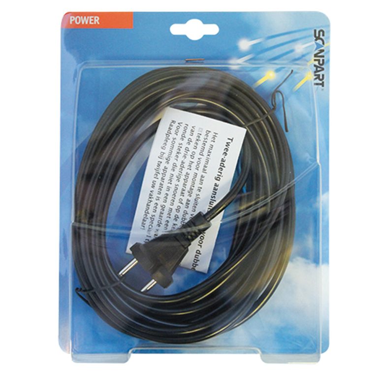 Scanpart Stofzuigersnoer Oprolbaar Zwart 6 M | Kopen bij Flickmyhouse