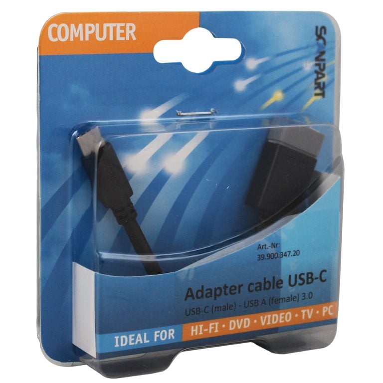 Scanpart Usb Kabel C(m) - Usb A (f) 0.15m | Kopen bij Flickmyhouse