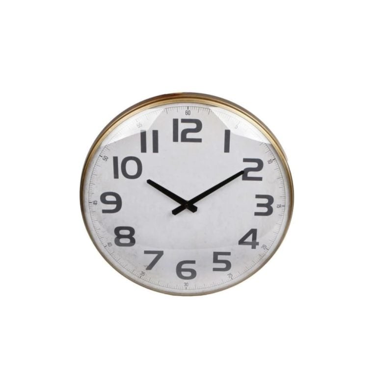 Wandklok Dresden 43x6.5x43 cm Messing/Metaal | Kopen bij Flickmyhouse