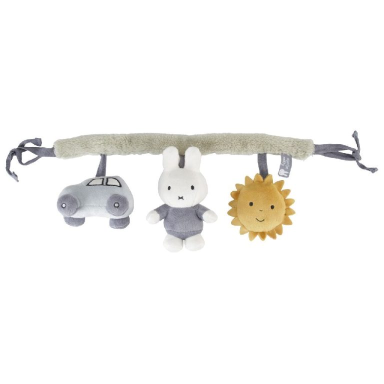 Nijntje Fluffy Wagenspanner + Geluid Blauw | Kopen bij Flickmyhouse