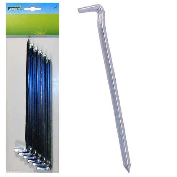 Campking 6x Grondpen Vierkant 16cm 5mm | Kopen bij Flickmyhouse