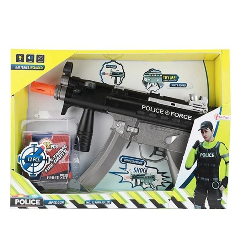 Toi-Toys Politie Blaster + Licht en Geluid + 12 Darts | Kopen bij Flickmyhouse