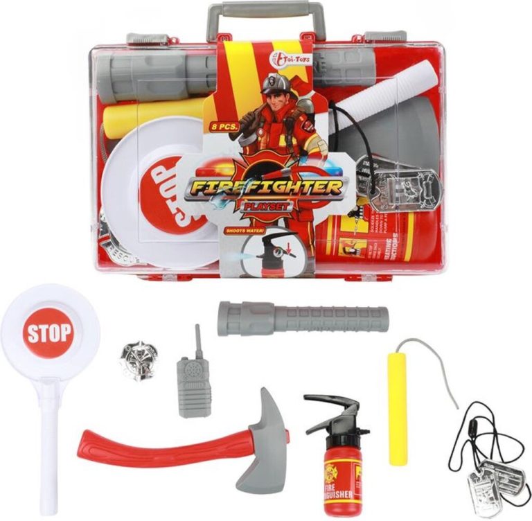 Toi Toys Fire Fighter Brandweerkoffer met Accessoires 25x16x6cm | Kopen bij Flickmyhouse