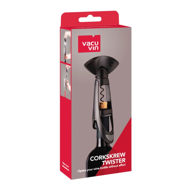 Vacuvin Kurkentrekker Twister Zwart | Kopen bij Flickmyhouse