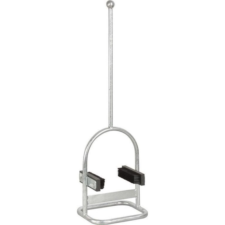 Esschert Design Schoenschraper met Borstel 78.5 cm Zilver | Kopen bij Flickmyhouse