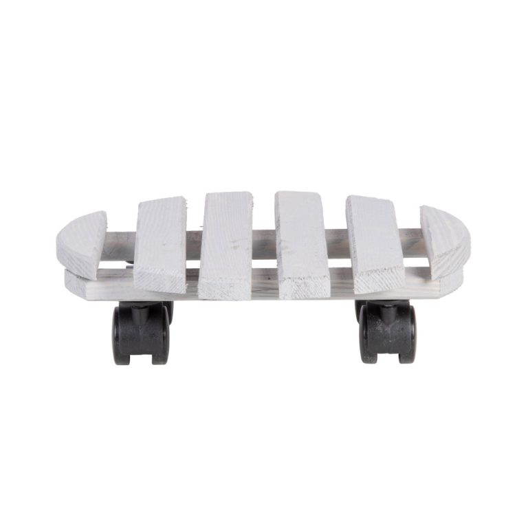 Esschert Design Houten Planttrolley 28.4 cm Grijs | Kopen bij Flickmyhouse