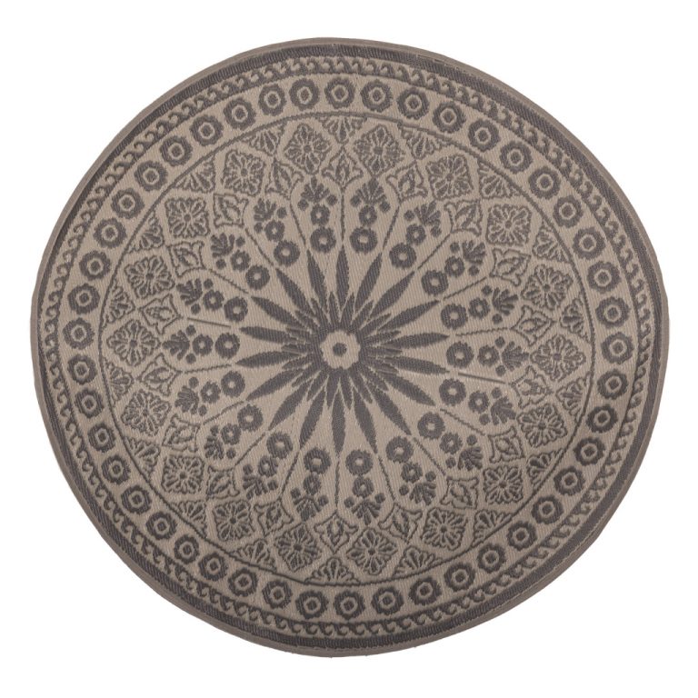 Esschert Design Tuintapijt Grijs Rond 170 cm | Kopen bij Flickmyhouse