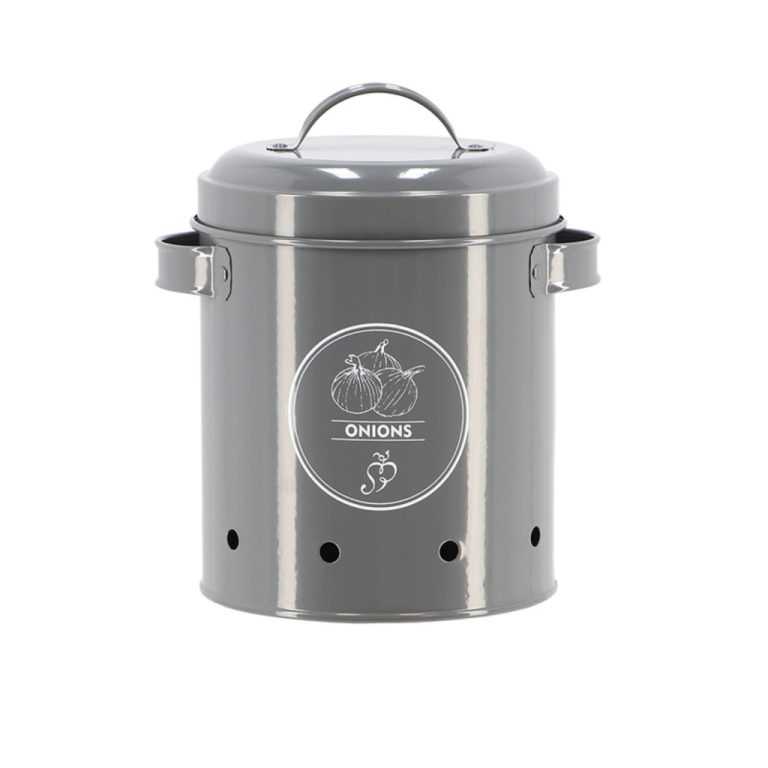 Esschert Design Voorraadblik voor Uien Antraciet | Kopen bij Flickmyhouse
